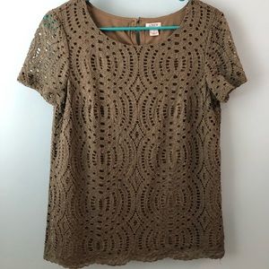 J Crew Short Sleeve Blouse.